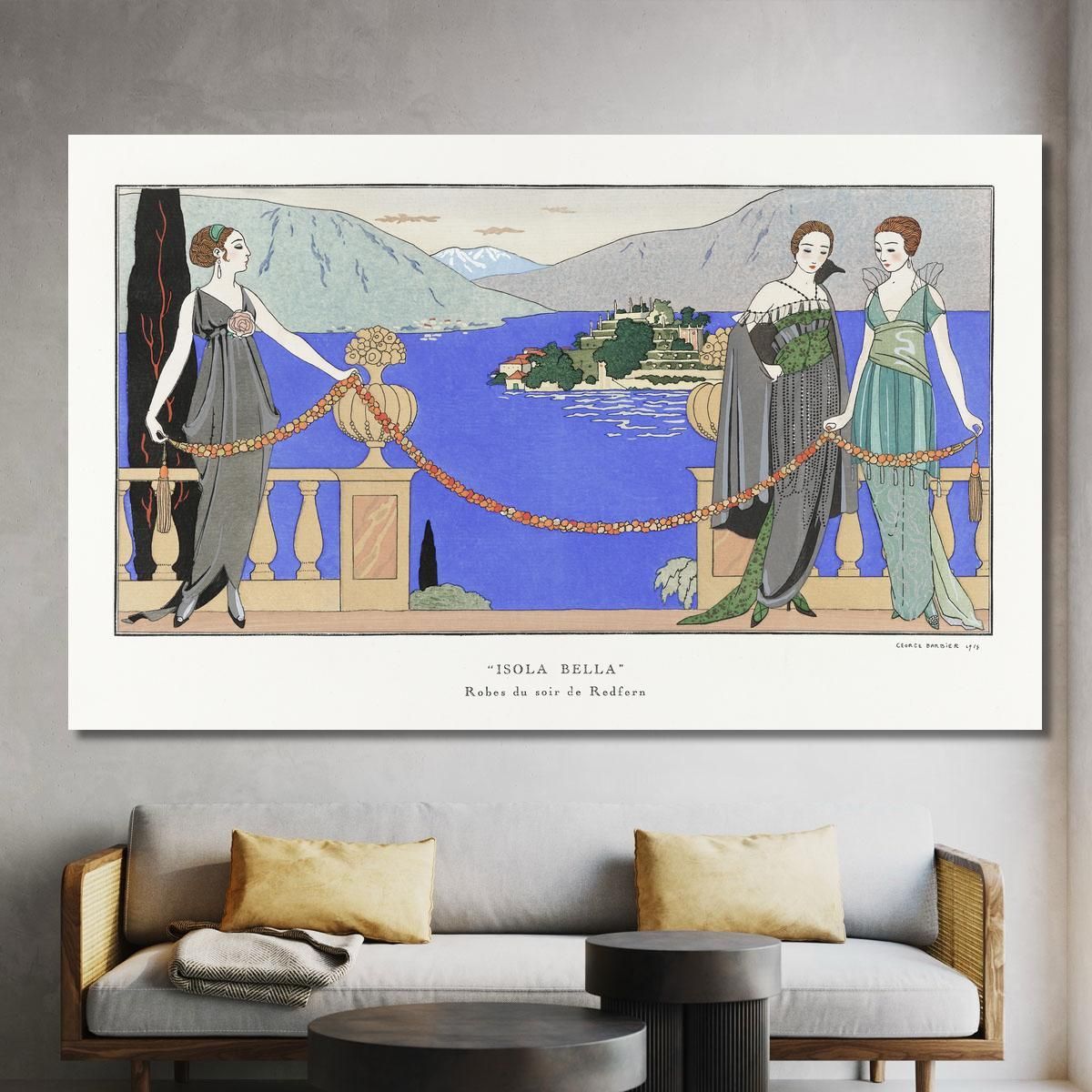 Isola Bella Redfern Evening Dresses George Barbier canvas print