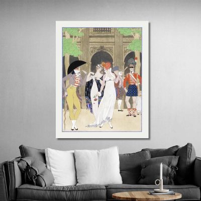La Merveilleuse Al Palazzo Reale George Barbier, gbb83 quadro stampa su tela