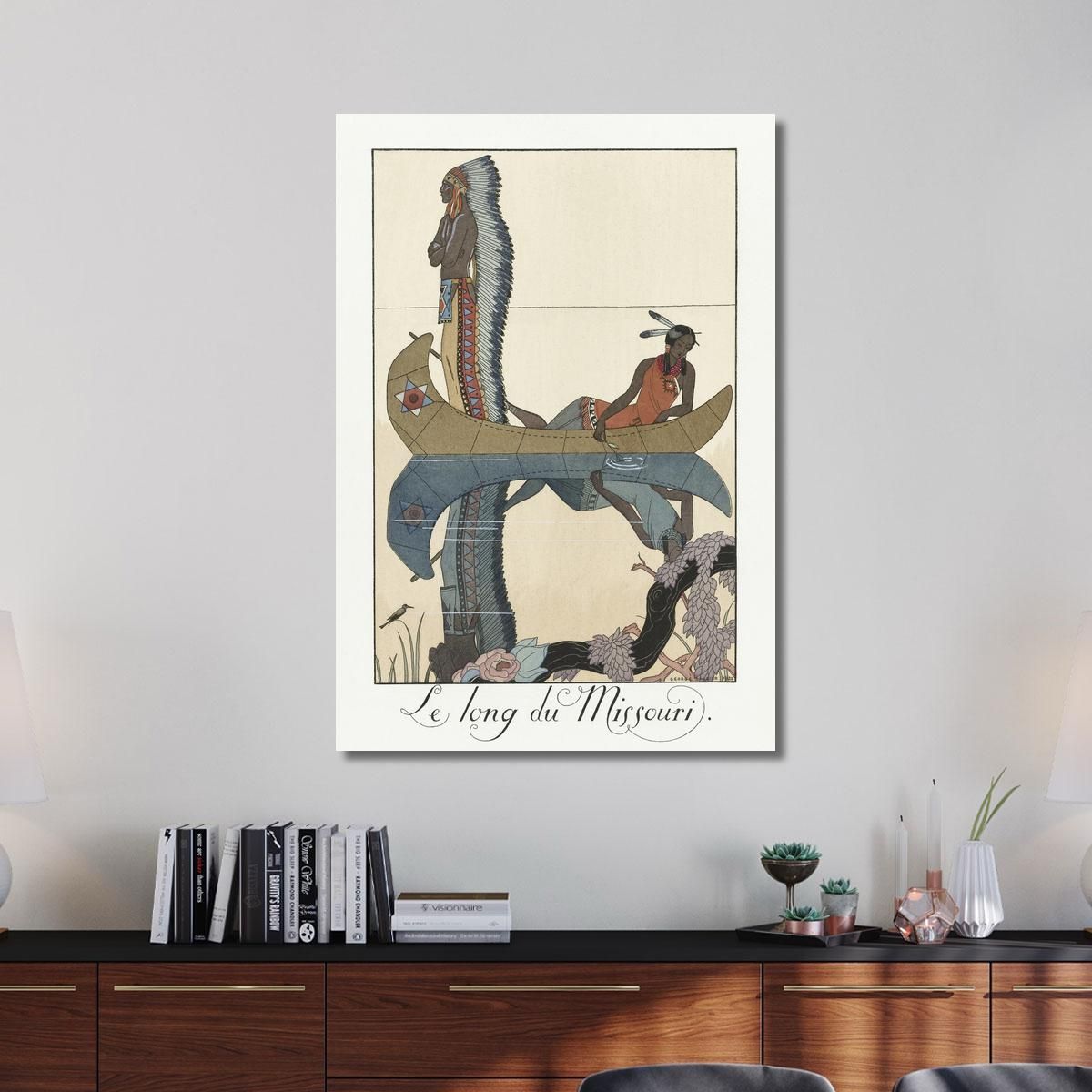Lungo Il Missouri George Barbier gbb94 quadro stampa su tela