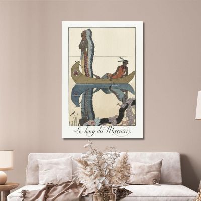 Lungo Il Missouri George Barbier gbb94 quadro stampa su tela