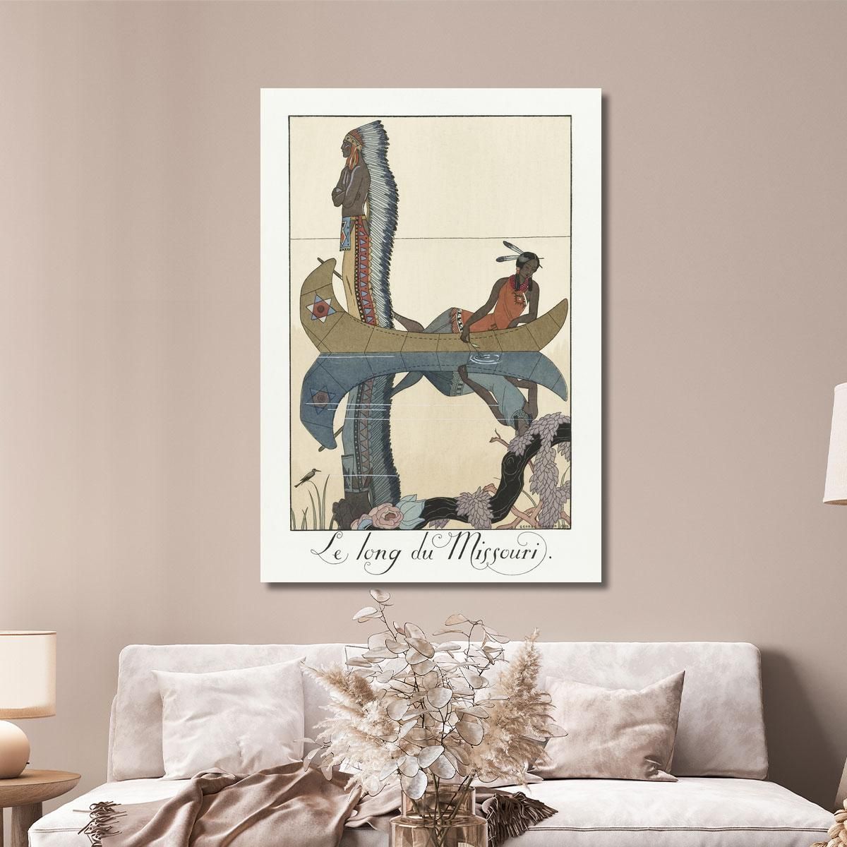 Lungo Il Missouri George Barbier gbb94 quadro stampa su tela