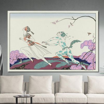 Nachmittag Für Einen Faun George Barbier, gbb126 drucken auf leinwand
