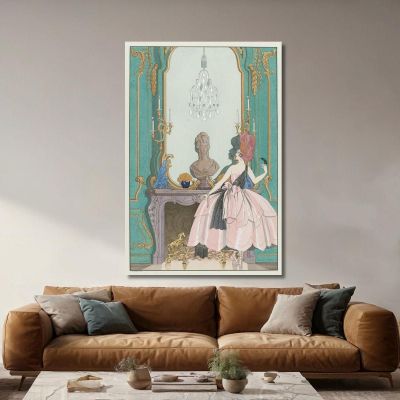 Mademoiselle Sorel En Grand Habit George Barbier, gbb135 tableau impression sur toile