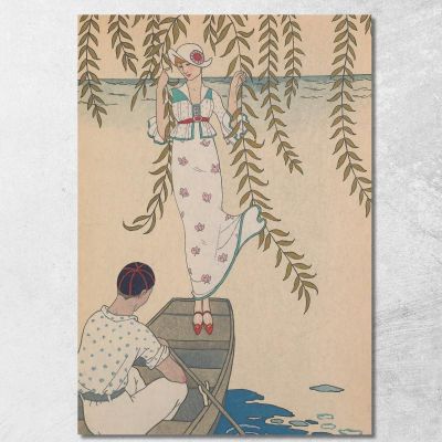 Mezzogiorno Sull'Acqua George Barbier gbb137 quadro stampa su tela