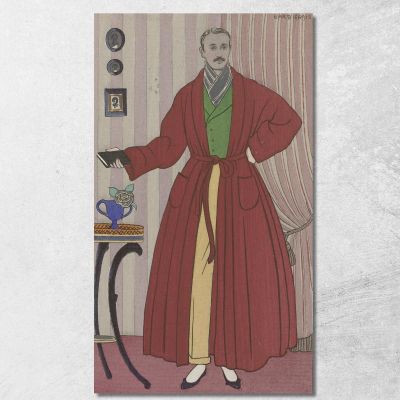 Vestaglia George Barbier gbb145 quadro stampa su tela