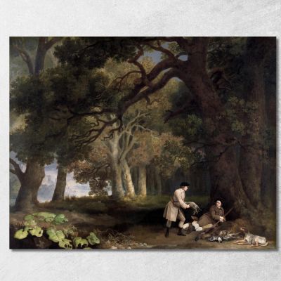 Un Riposo Dopo La Ripresa 1770 George Stubbs gst4 quadro stampa su tela