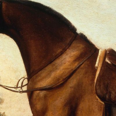 Un Cacciatore Della Baia Sellato George Stubbs gst5 quadro stampa su tela