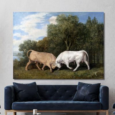 Stierkämpfe 1786 George Stubbs, gst11 drucken auf leinwand