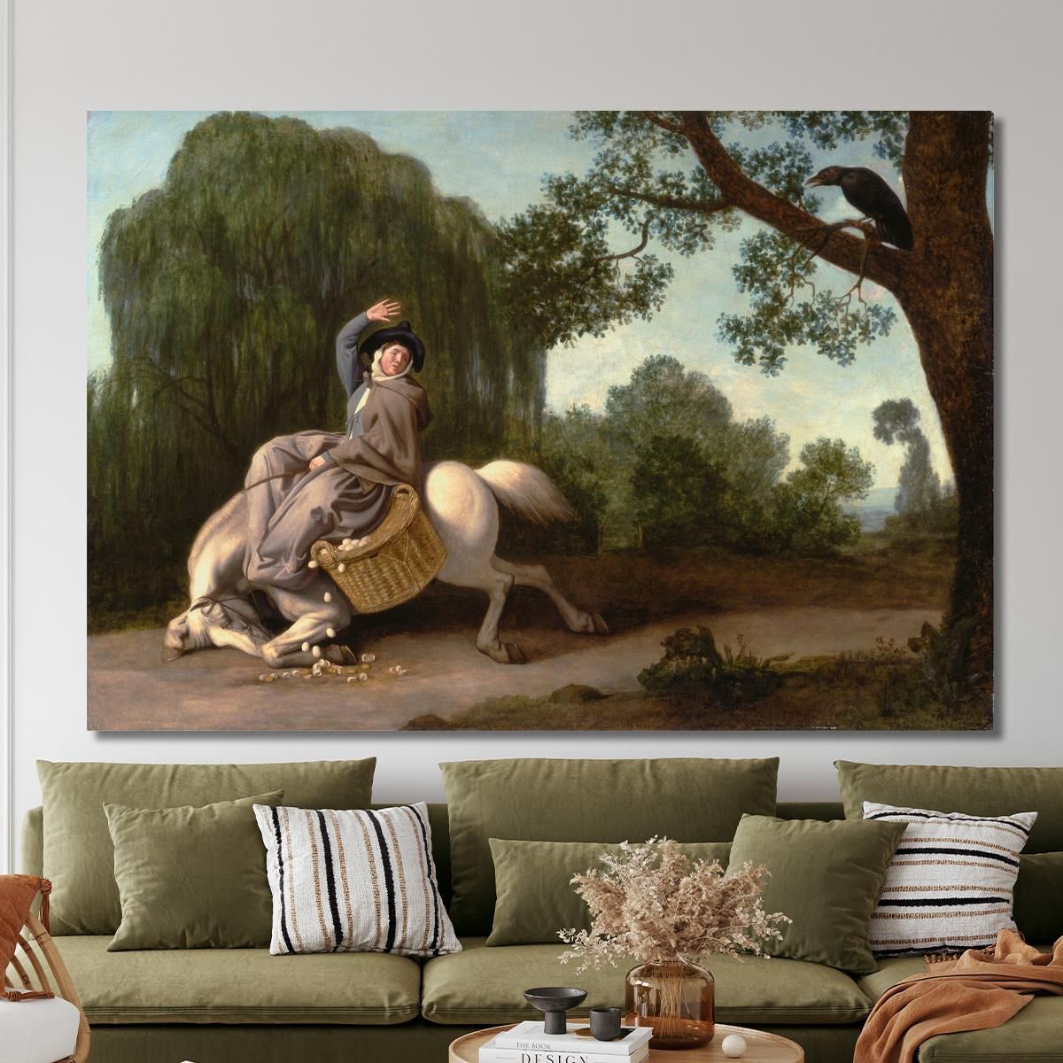 La Moglie Del Contadino E Il Corvo George Stubbs gst40 quadro stampa su tela