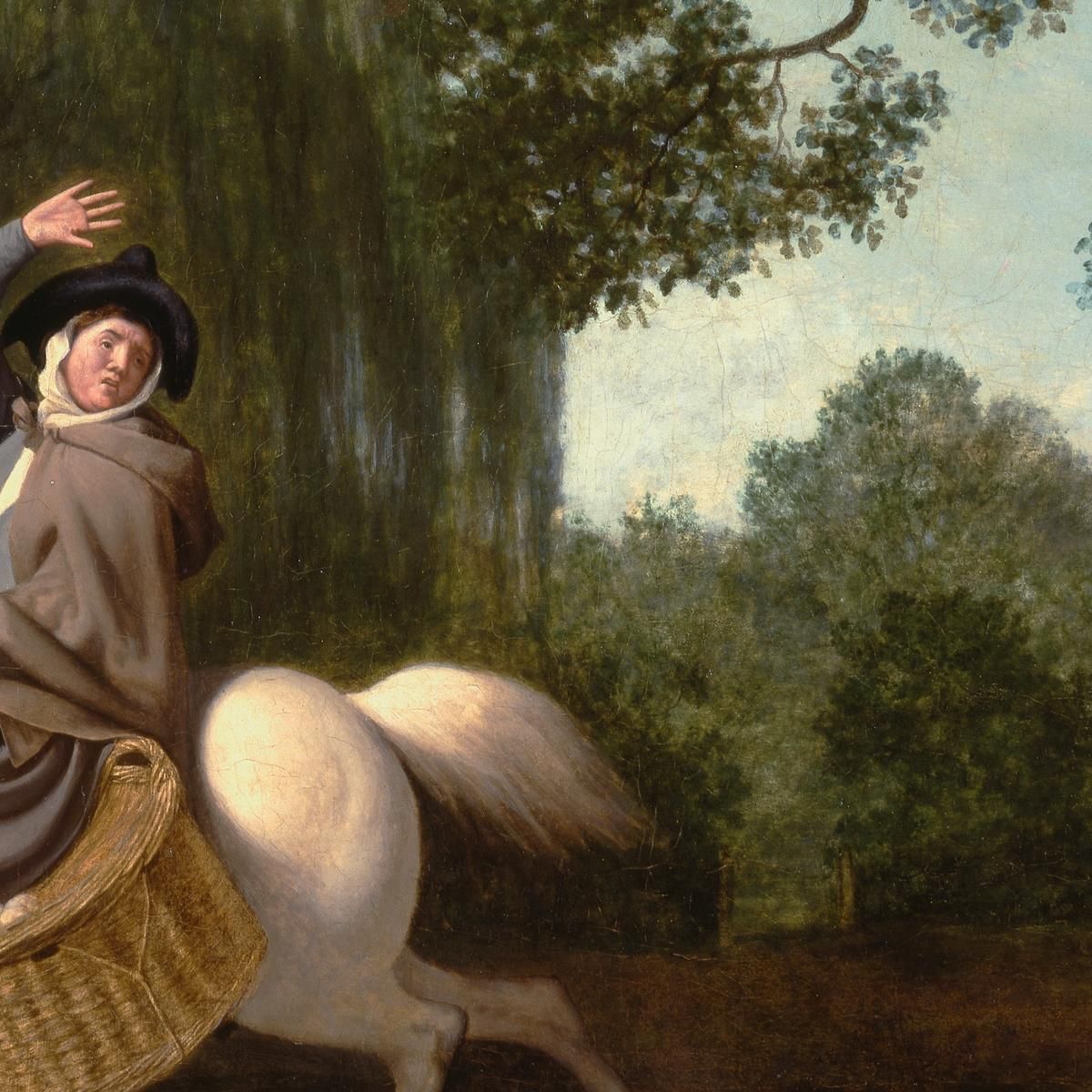 La Moglie Del Contadino E Il Corvo George Stubbs gst40 quadro stampa su tela