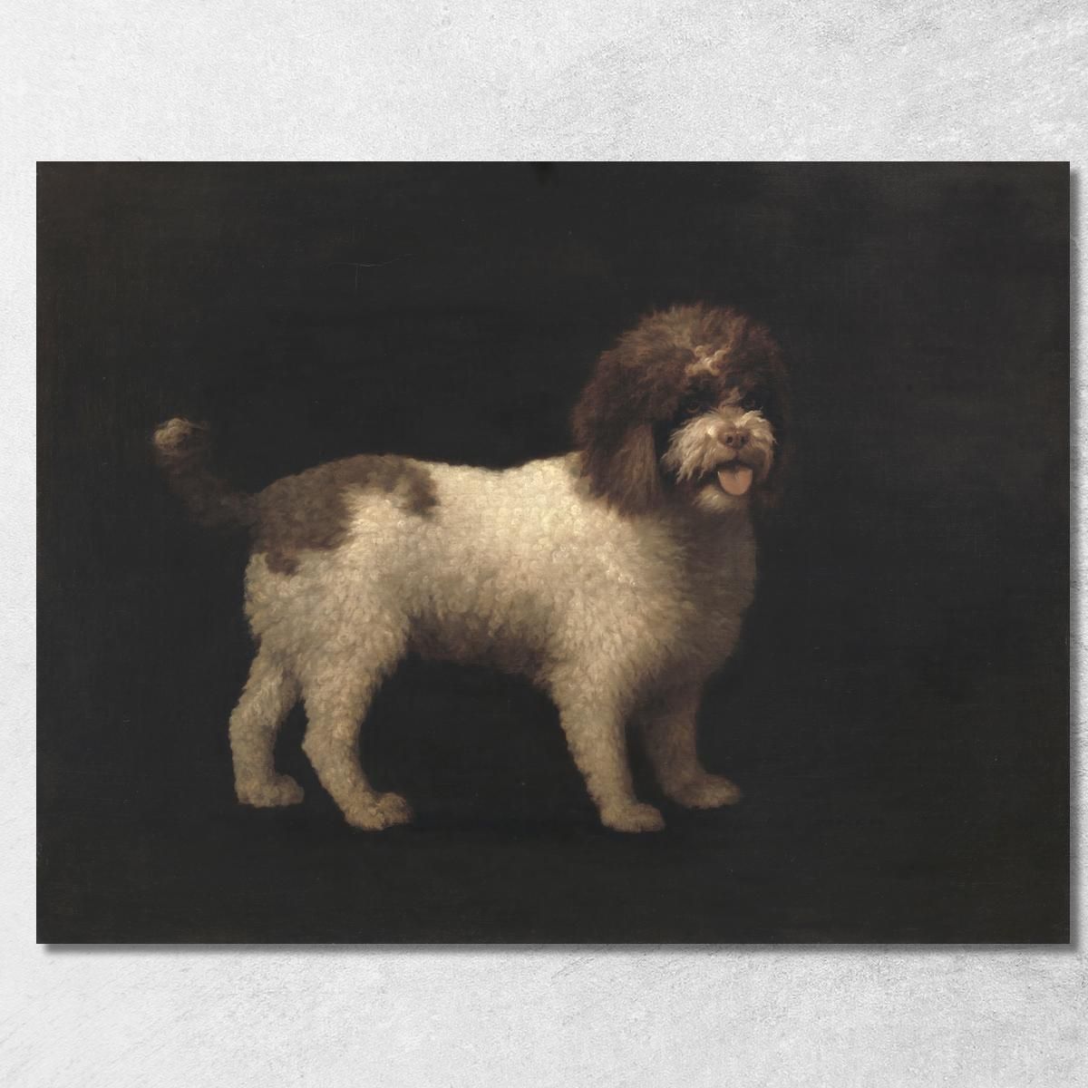 Spaniel D'Acqua George Stubbs gst54 quadro stampa su tela Spaniel D'Acqua George Stubbs gst54 quadro stampa su tela