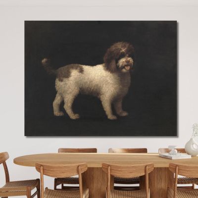 Spaniel D'Acqua George Stubbs gst54 quadro stampa su tela