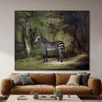 Zebra 1763 George Stubbs gst57 quadro stampa su tela