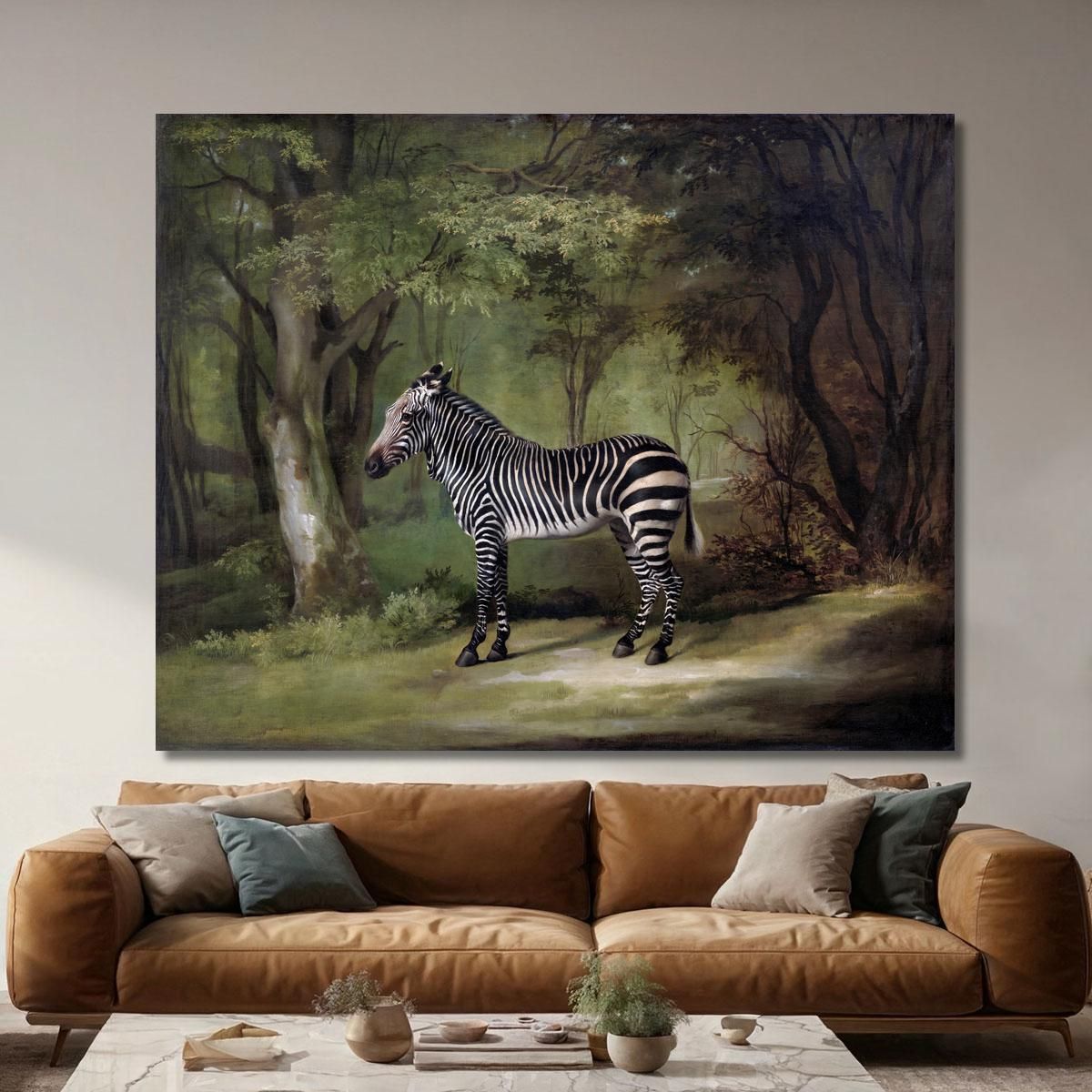 Zebra 1763 George Stubbs gst57 quadro stampa su tela