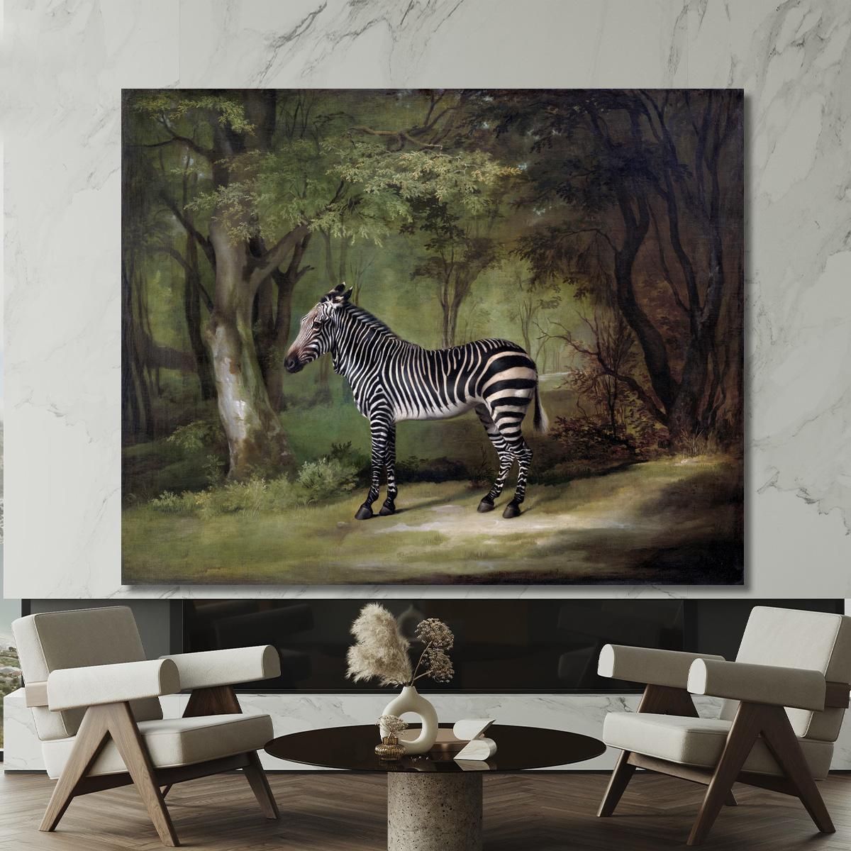 Zebra 1763 George Stubbs gst57 quadro stampa su tela