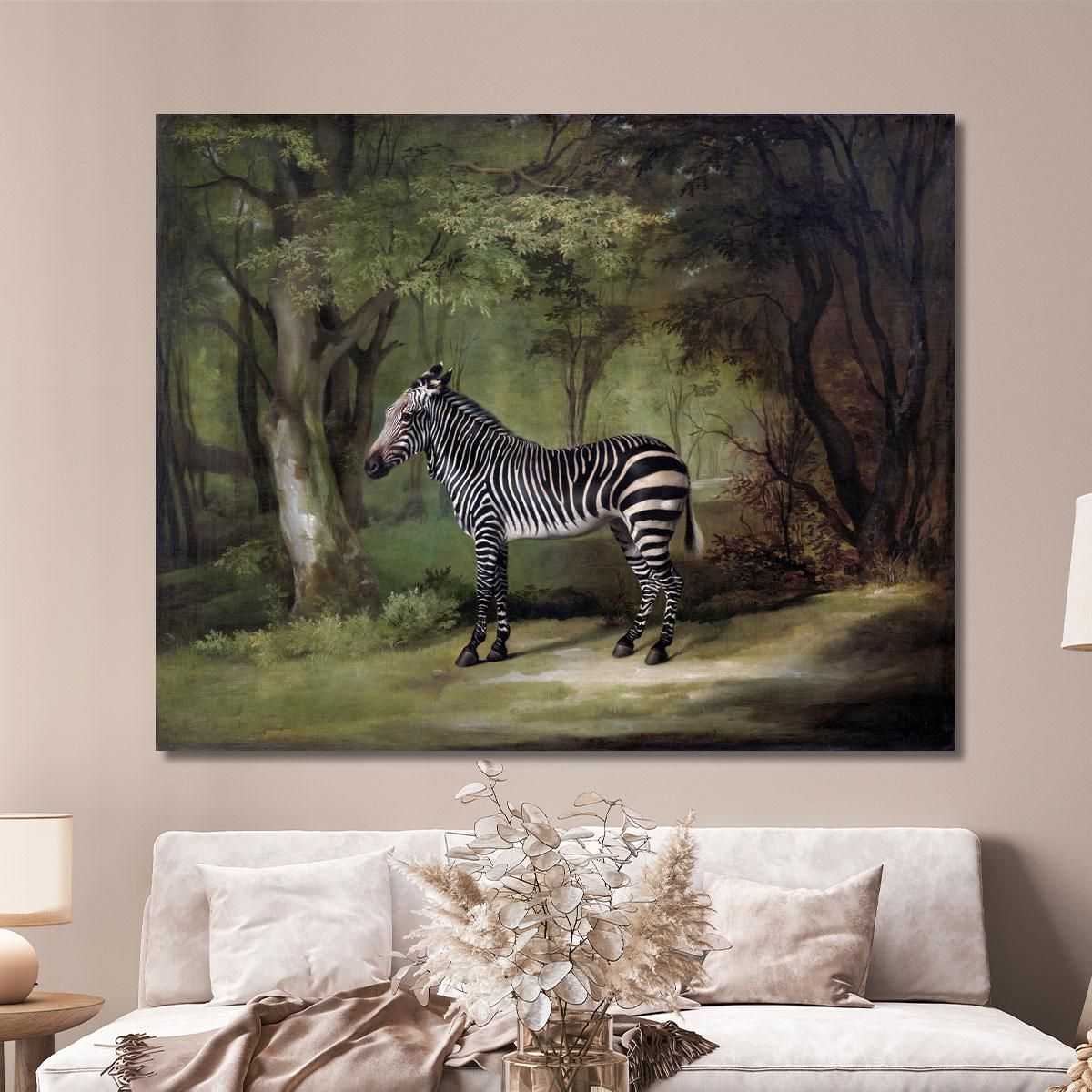 Zebra 1763 George Stubbs gst57 quadro stampa su tela