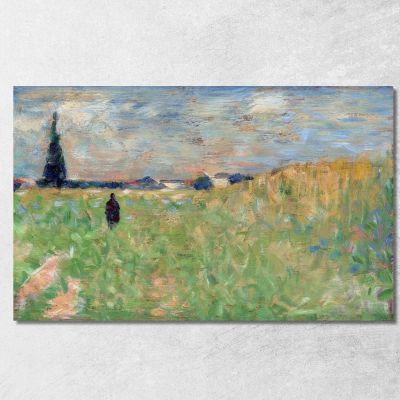 Un Paesaggio Estivo Georges Seurat gsr4 quadro stampa su tela