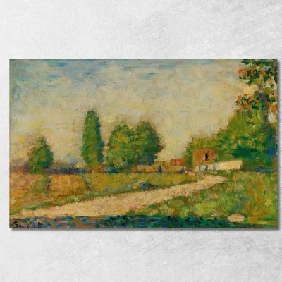 Ai Margini Del Villaggio Georges Seurat gsr7 quadro stampa su tela