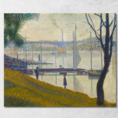 Ponte A Courbevoie Georges Seurat gsr11 quadro stampa su tela