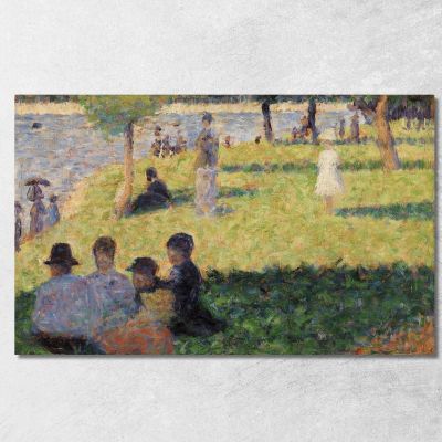 Gruppo Di Figure Studio Per Una Domenica Alla Grande Jatte Georges Seurat gsr30 quadro stampa su tela