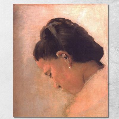 Testa Di Giovane Ragazza Georges Seurat gsr33 quadro stampa su tela