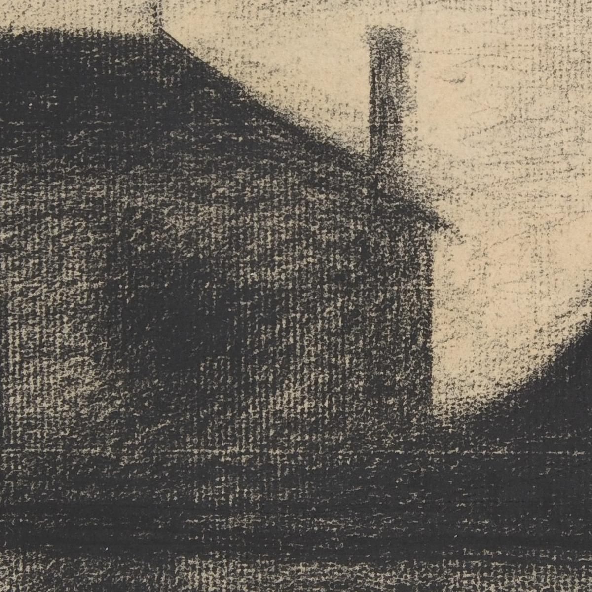 Casa Al Crepuscolo La Cité Georges Seurat gsr36 quadro stampa su tela