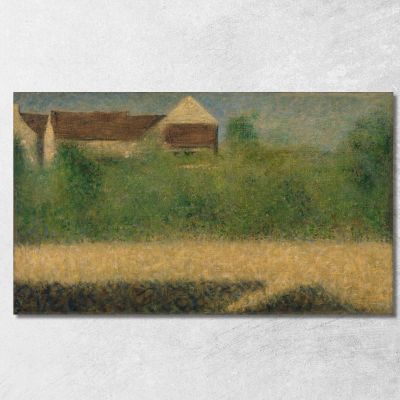 Case E Giardino Georges Seurat gsr37 quadro stampa su tela