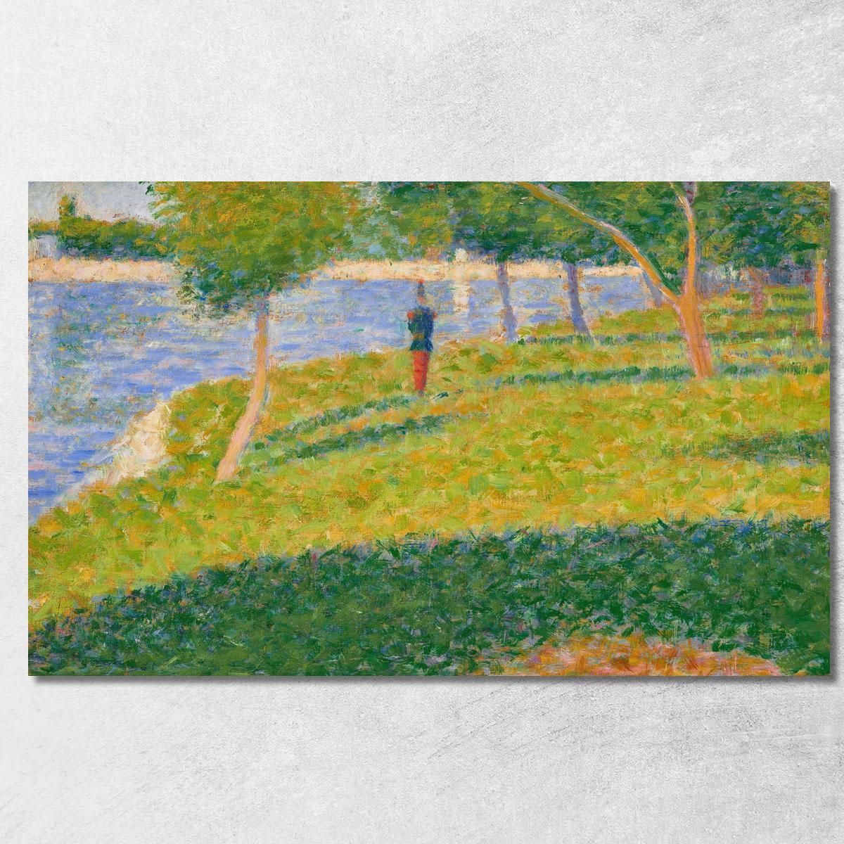 Il Saint-Cyrien Georges Seurat gsr42 quadro stampa su tela Il Saint-Cyrien Georges Seurat gsr42 quadro stampa su tela