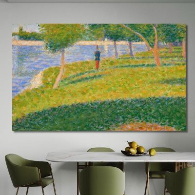The Saint-Cyrien Georges Seurat, gsr42 canvas print