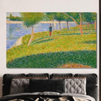 Il Saint-Cyrien Georges Seurat gsr42 quadro stampa su tela Il Saint-Cyrien Georges Seurat gsr42 quadro stampa su tela