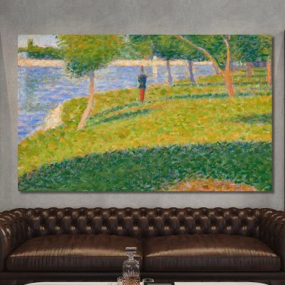 Il Saint-Cyrien Georges Seurat gsr42 quadro stampa su tela Il Saint-Cyrien Georges Seurat gsr42 quadro stampa su tela
