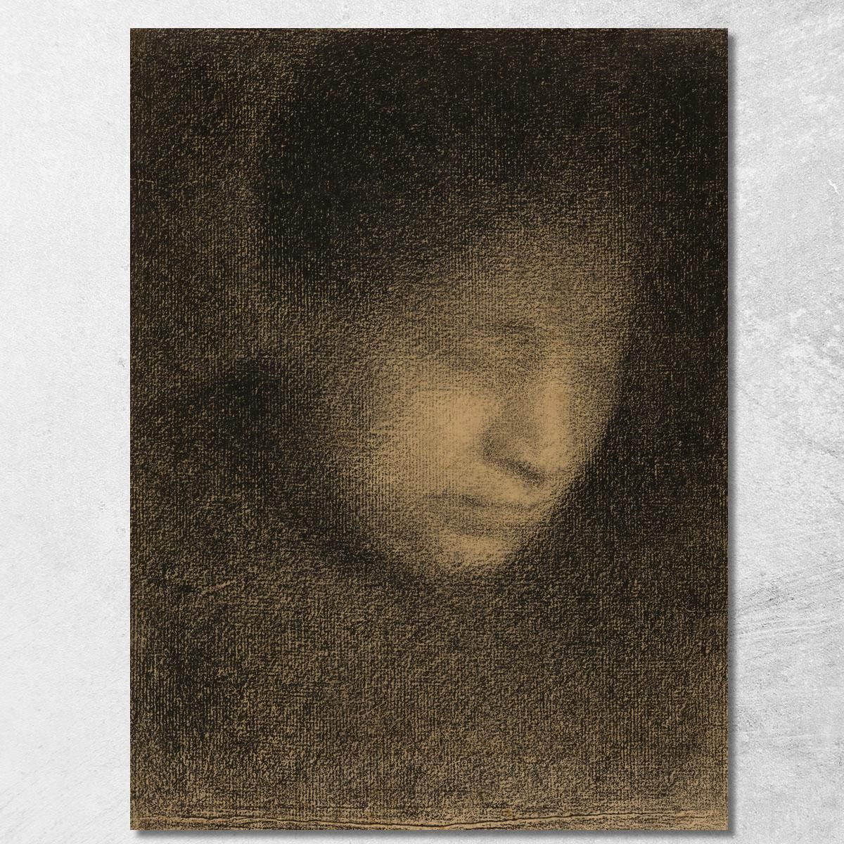 Madame Seurat La Madre Dell'Artista Georges Seurat gsr44 quadro stampa su tela Madame Seurat La Madre Dell'Artista Georges Seurat gsr44 quadro stampa su tela