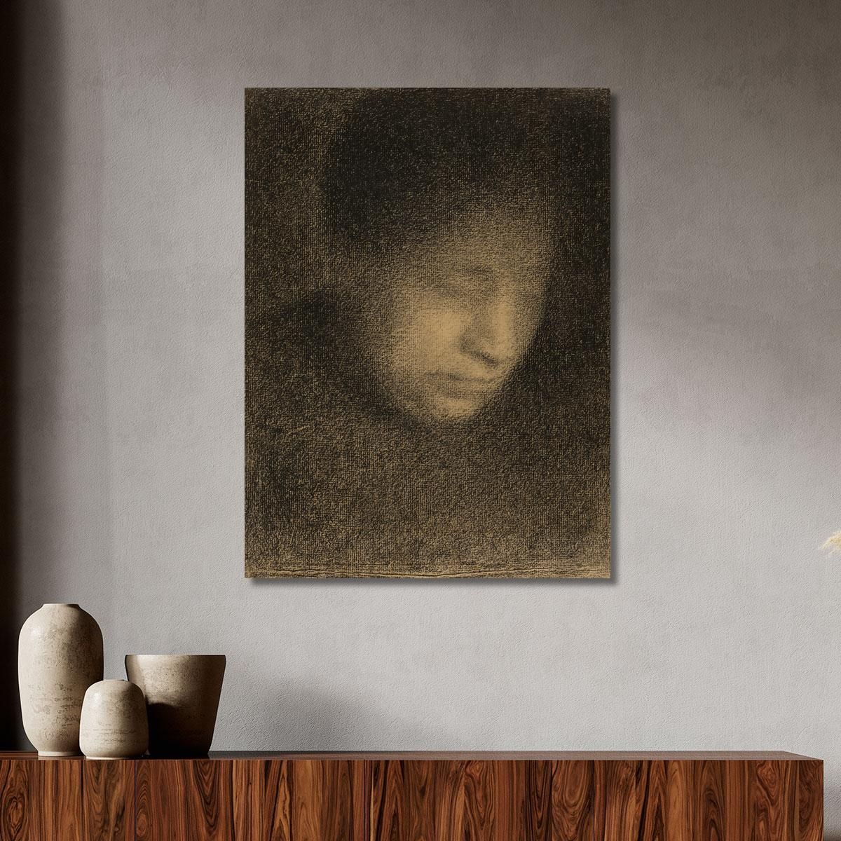Madame Seurat La Madre Dell'Artista Georges Seurat gsr44 quadro stampa su tela