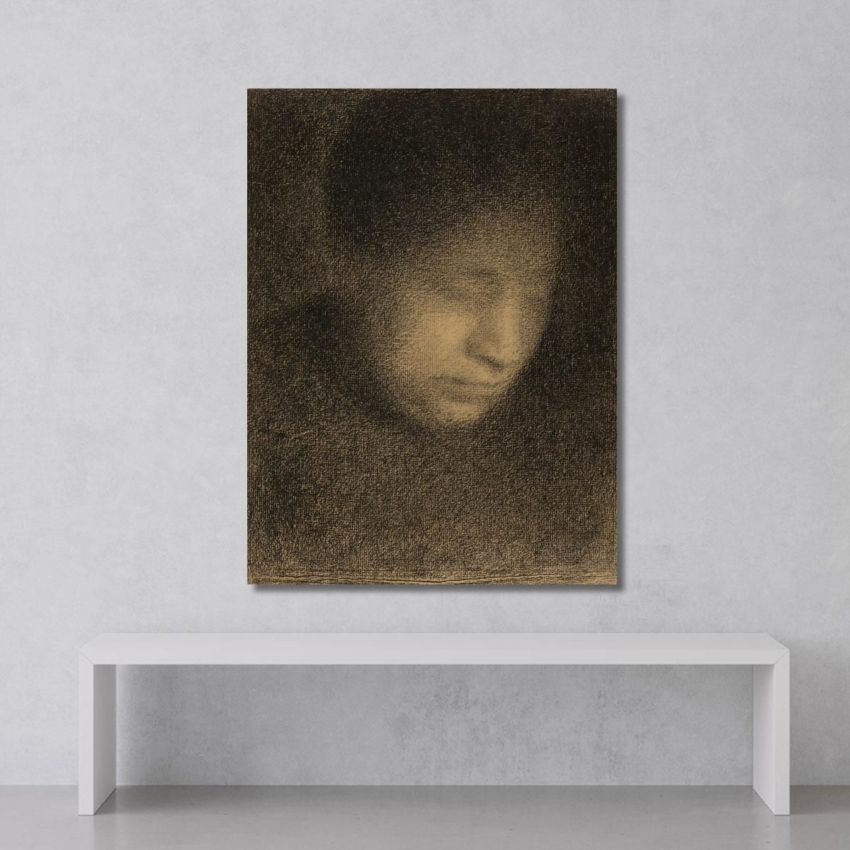 Madame Seurat La Madre Dell'Artista Georges Seurat gsr44 quadro stampa su tela