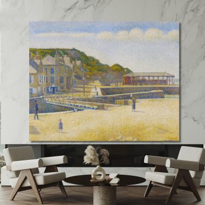 Port-En-Bessin Georges Seurat, gsr55 canvas print