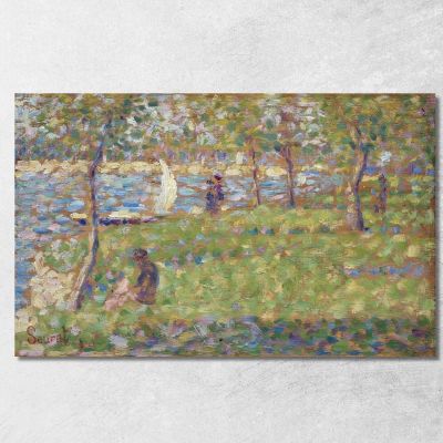 Studio Per La Grande Jatte Georges Seurat gsr59 quadro stampa su tela