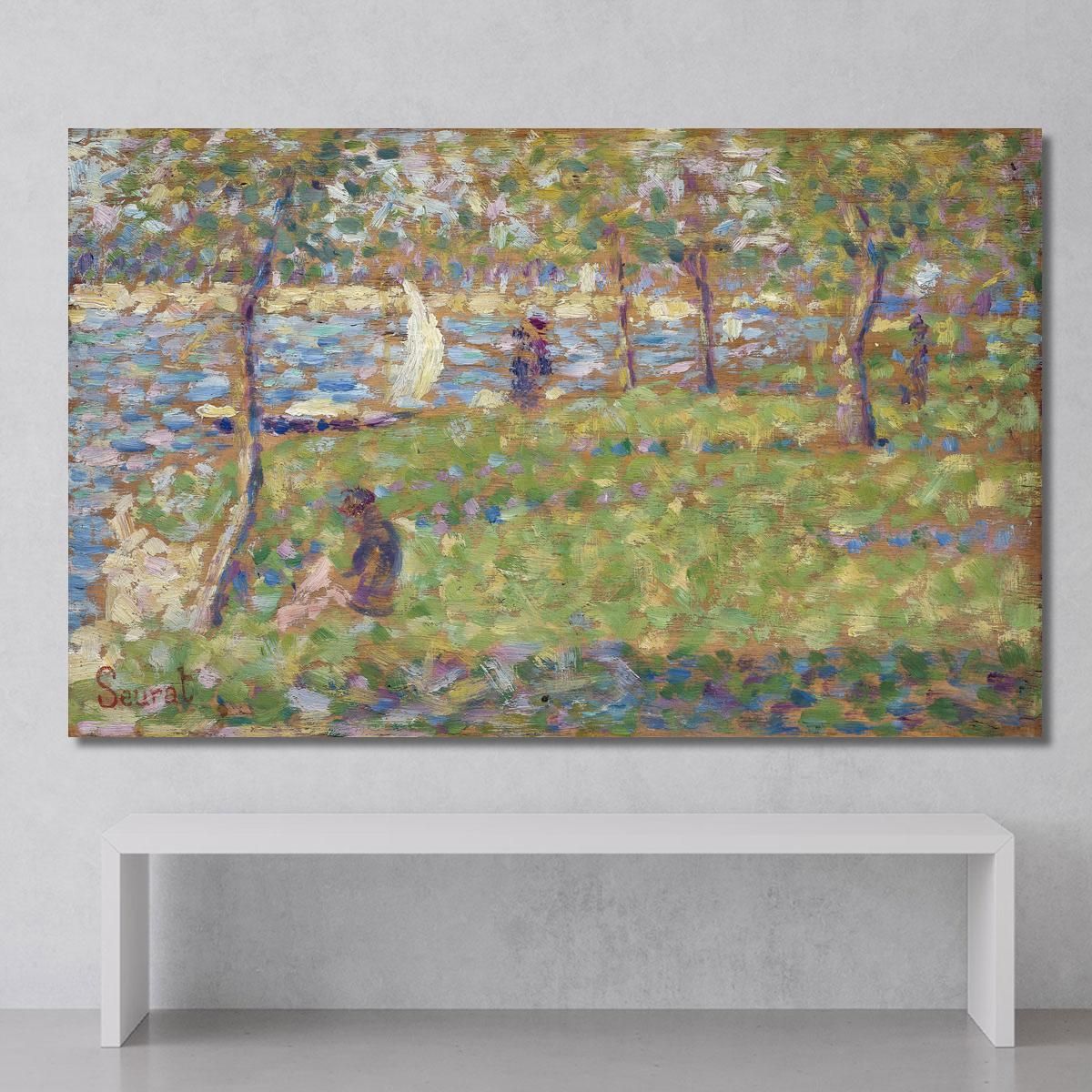 Studio Per La Grande Jatte Georges Seurat gsr59 quadro stampa su tela