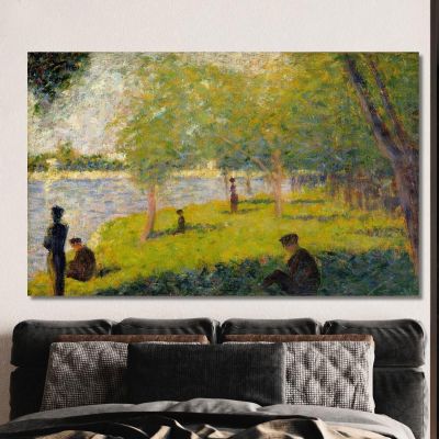 Etude Pour Un Dimanche À La Grande Jatte Georges Seurat, gsr61 tableau impression sur toile