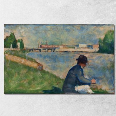 Studio Per Bagnanti Ad Asnières Georges Seurat gsr62 quadro stampa su tela