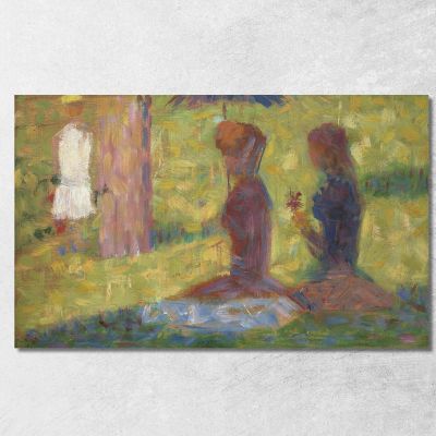 Studio Di Figure Per La Grande Jatte Georges Seurat gsr64 quadro stampa su tela