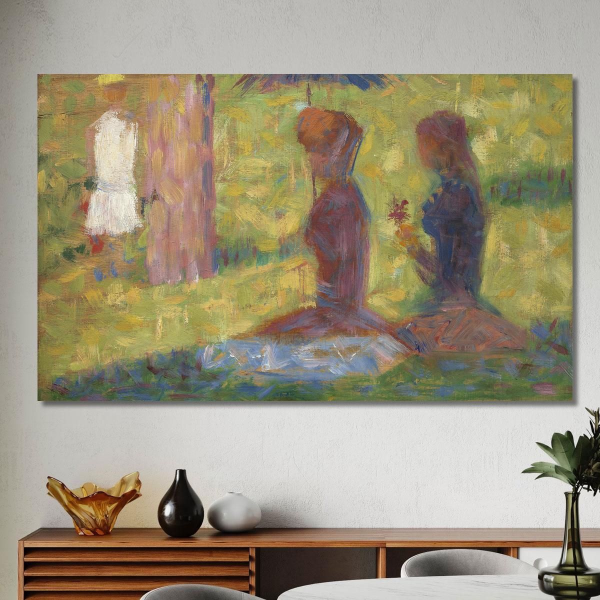 Studio Di Figure Per La Grande Jatte Georges Seurat gsr64 quadro stampa su tela