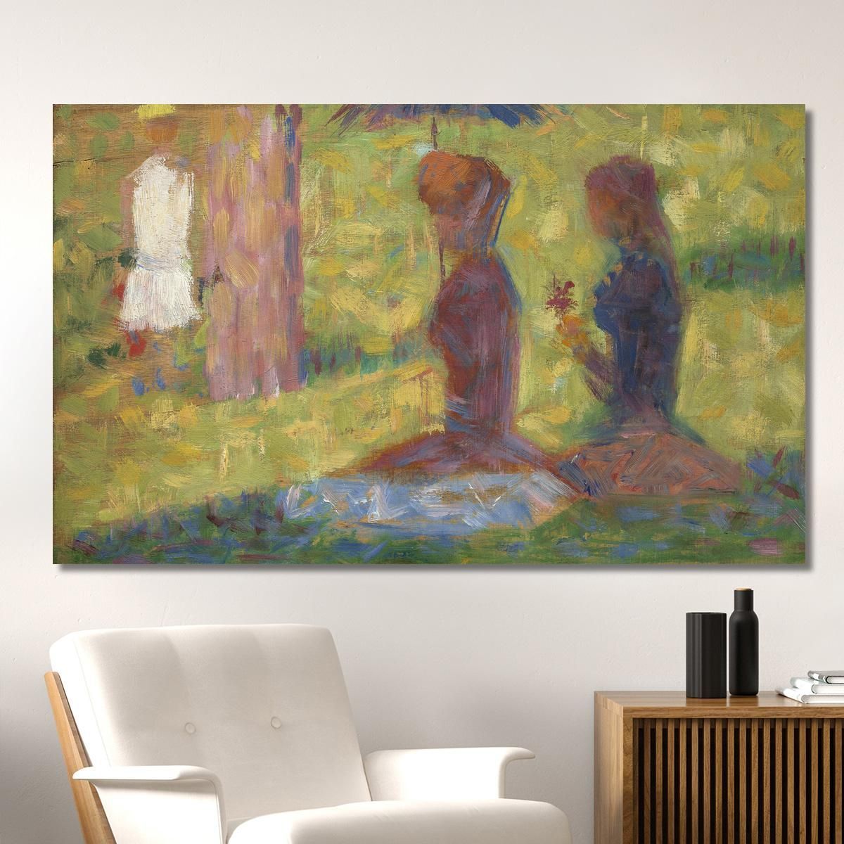 Studio Di Figure Per La Grande Jatte Georges Seurat gsr64 quadro stampa su tela