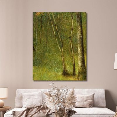 La Foresta Di Pontaubert Georges Seurat gsr70 quadro stampa su tela