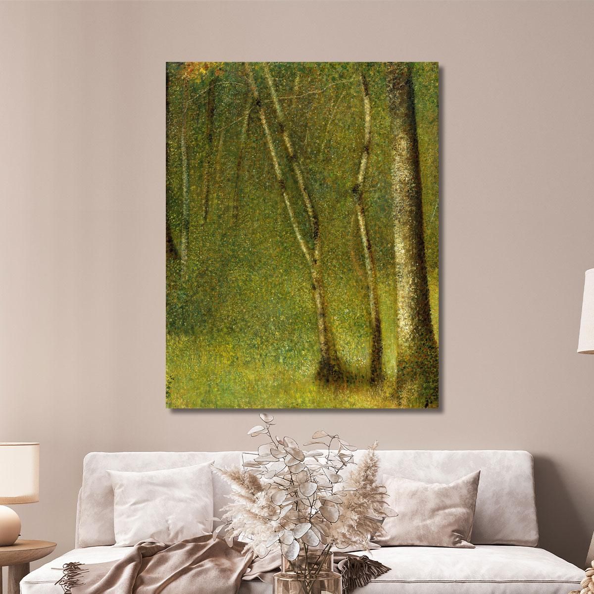 La Foresta Di Pontaubert Georges Seurat gsr70 quadro stampa su tela