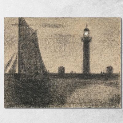 Il Faro Di Honfleur 2 Georges Seurat gsr74 quadro stampa su tela