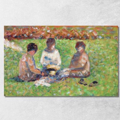 Il Picnic Georges Seurat gsr78 quadro stampa su tela