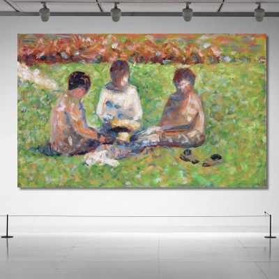 Il Picnic Georges Seurat gsr78 quadro stampa su tela