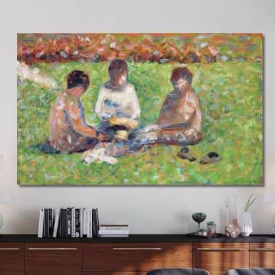 Il Picnic Georges Seurat gsr78 quadro stampa su tela