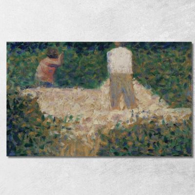 Due Spaccapietre Georges Seurat gsr87 quadro stampa su tela