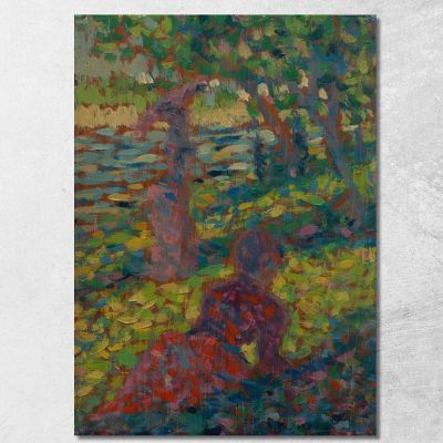 Donna In Un Parco Georges Seurat gsr91 quadro stampa su tela